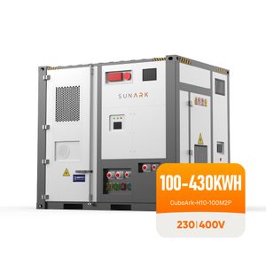 Sunark Improve Power Quality Lithim Battery Container 100Kwh 200Kwh 400kwh Solar Battery ESS Container Noise Sensitive Areas