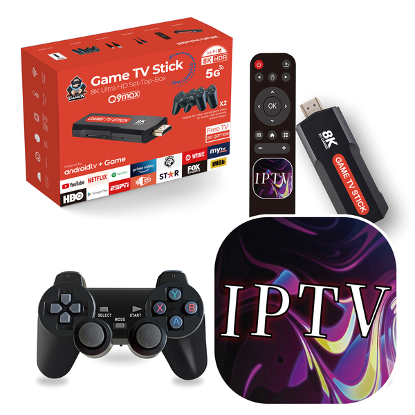 Popular new Q9MAX video game console 36000+ Retro classic game HD Viewing 64GB 128GB dual wireless controller video game stick