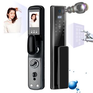 Elock ES261C electronic TUYA smart home camera smart door lock Wood Door Tuya wifi app smartlocks smart doorlock