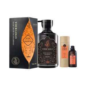 Wholesale OEM Private Label Hot Selling High Quality Professional Herbal Hair Growth Shampoo and Hair Growth Oil Kit