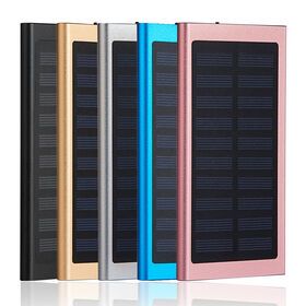 2023 Mini 10000mah 2 in 1 Outdoor Portable Solar Battery Power Bank Stations for Mobile Phone Charger Powerbank 30000 Mah Soler