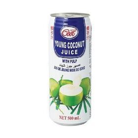 Fresh Delicious Natural Fruit Juice Flavor Healthy Soft Drinks Young Coconut Juice With Pulp 500ml From Thailand