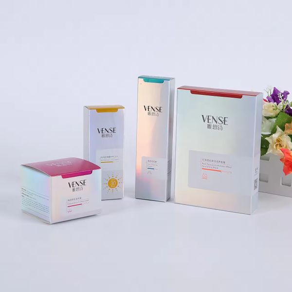 Packing Design Service Customized printing thickened recycled folded cardboard packing paper box for cosmetics jewelry gift