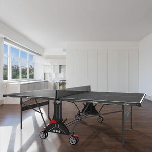 StagGlobal 2024 Stealth Edition Full-Size Professional Performance Table Tennis Table with 1 Table Cover and 2 Rackets