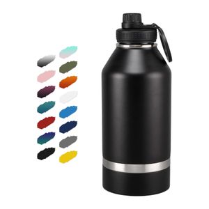 2024 New Double Wall 304 Stainless Steel Insulated Pet Water Bottle Large Capacity 50oz Combo Set with Detachable Pet Food Bowls