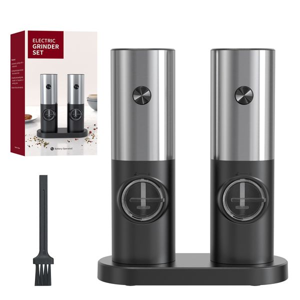 Kitchen Handheld Seasoning Grinder Battery Electric Pepper Mill Automatic Salt And Pepper Mill