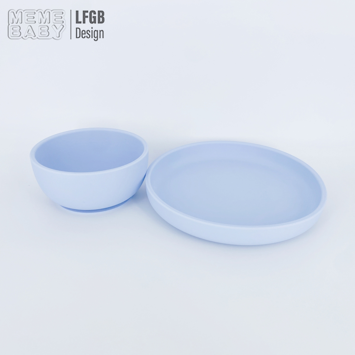 Customize LOGO Classic Kids Dining Modern Eating Utensils Toddler BPA-free Silicone Baby feeding set bibs suction plate bowl