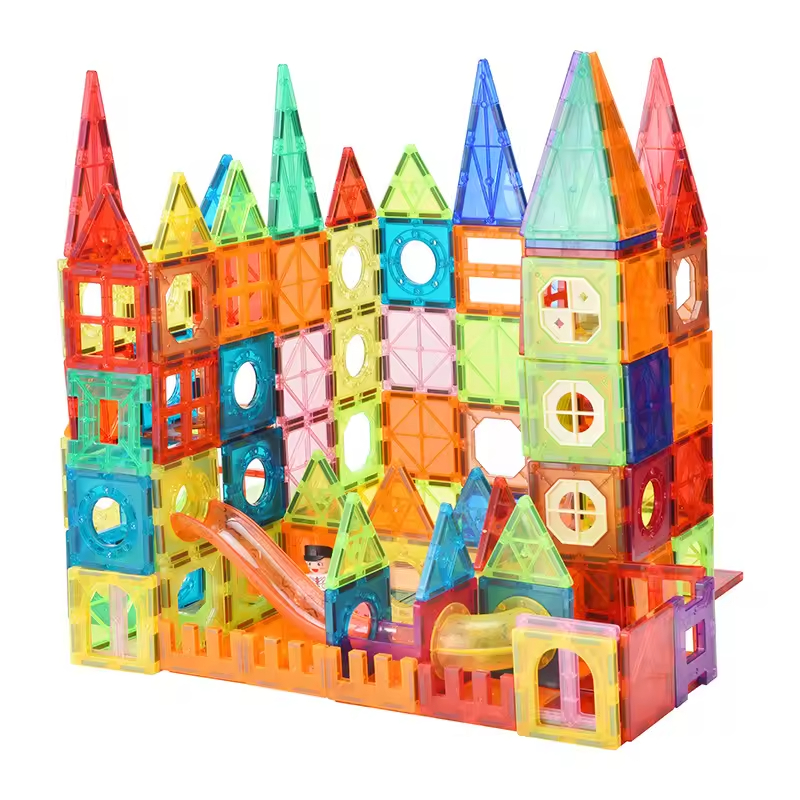 3D Construction car blocks & model building educational toys 100 pcs children magnetic tiles for kids magnetic building blocks