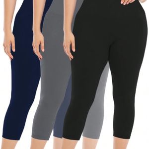 Plus size high waist sports pants women's anti-wear legs high waist elastic fitness yoga pants
