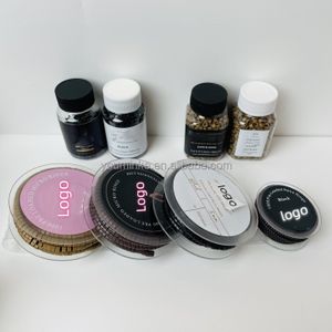 pre loaded nano rings beads for I tip hair extensions tools silicone lined