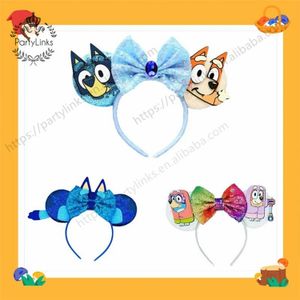 Moose Blue-y Family headband children's Sonic cute bingo Mickey ears headband amusement party decorative headband gifts