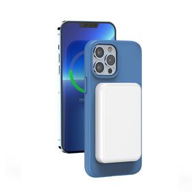 Customize logo OEM ODM cabinet mini wireless power bank 15W magnet powerbank 5000mah slim powerbank
