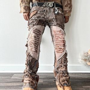 DiZNEW jeans manufacturer Hip hop dancer embroiled in stylish jeans for men sustainable baggy jeans