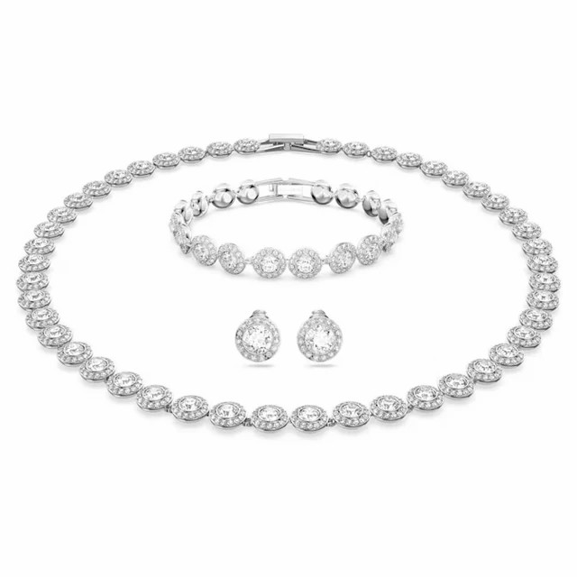 Haifeng County Chengdong Town Luxury Fragrance Jewelry Factory Necklace Bracelet Earrings Original Jewelry Set Luxury and Charming Women's Magic Eye Gift Band Logo