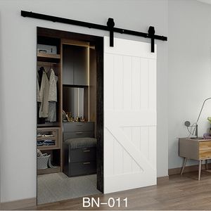 Manufactured Wood soundproof interior sliding Barn doors with hardware
