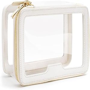 Clear Makeup Bag for Travel Toiletry Bag Large Cosmetic Bag with Dual Zipper Waterproof Large Organizer Pouch