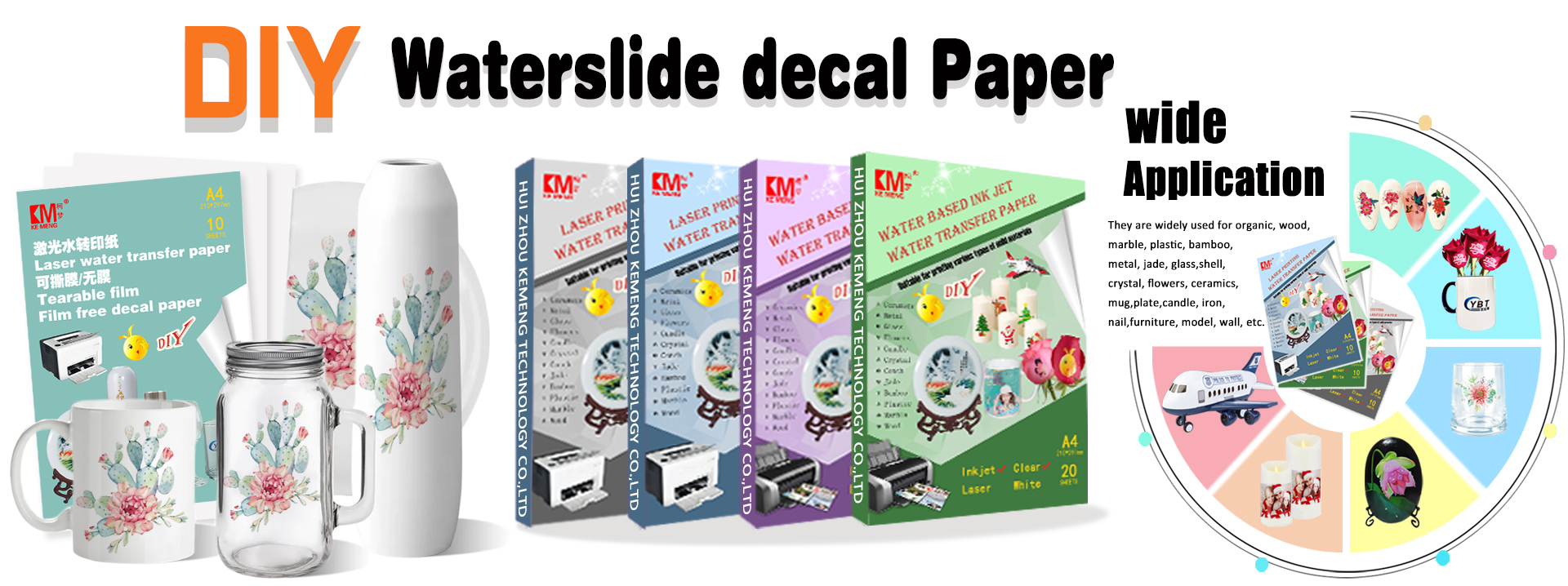 Huizhou Kemeng Technology Co., Ltd. Waterslide Decal Paper
