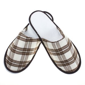Lightweight Disposable Hotel Slippers Striped Cotton Wool Material Fall-Proof and Non-Slip Warm and Comfortable