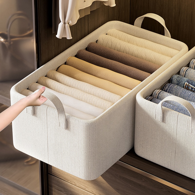 Hot selling Canvas Collapsible Laundry Basket Storage Baskets Storage Box For Storage Basket With Handles
