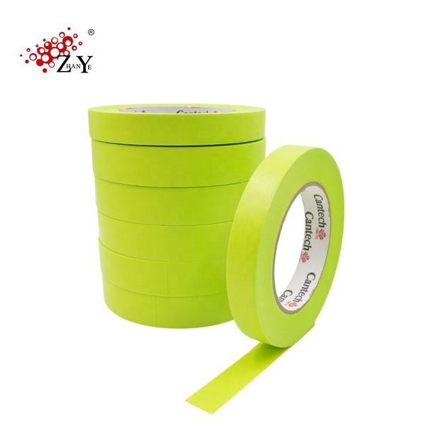 High temperature automotive green washi crepe paper tape refinish painters masking tape for car automotive painting washi tape