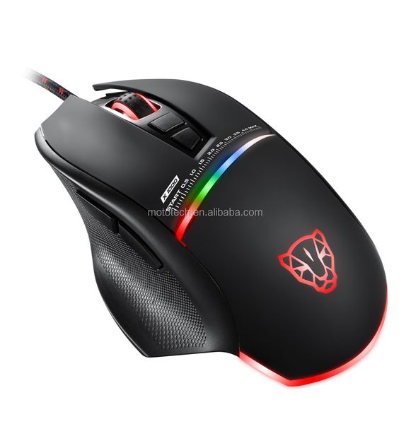 V10 Programmable Optical Gaming Mouse 12000DPI RGB wired Programmable Optical Gaming Mouse , USB2.0 / MCU