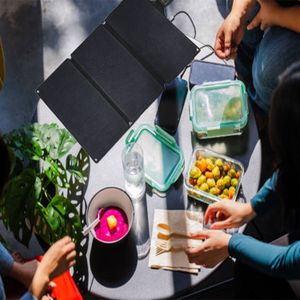 Glory Solar private label 36W 15.84V outdoor small size folding solar panel portable folding solar panel charger for picnic