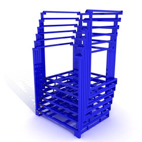 Metal Movable Space Saving Detachable Industrial Steel Pallet Rack