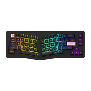 AKKO ALICE-S Acrylic Semi-transparent Black RGB Backlit Ergonomics 65% Mechanical Keyboards