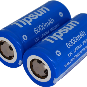 Grade A Tipsun  32700 3.2V lifepo4 6000mAh rechargeable battery cell  3C
