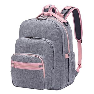 Diaper bag backpack with stroller shoulder strap and diaper changing pad lightweight travel maternity baby bag large capacity