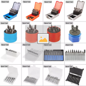 Tungsten Carbide Rotary Burrs 1/4 Shank File Bit Double Cut Rotary Tool Die Grinder Drill Accessories Metal Steel Wood