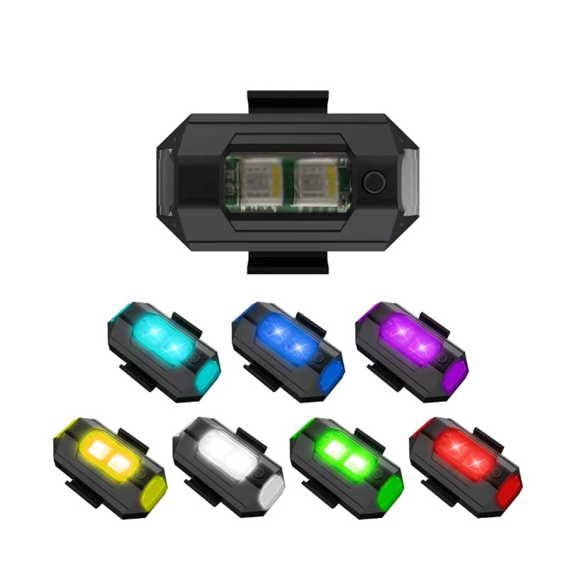 Square motorcycle unmanned aircraft burst flashing light Led cruise electric vehicle van warning light pilot light charging