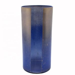 Home Decoration Blue Color Glass Votive Candle Holder Candle Stand For Table Top And Wedding Decor Handmade Bulk