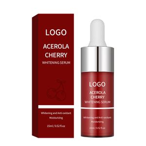 Private Label OEM natural Organic cherry moisturizing Dark Spot Remover whitening anti aging Acne serum