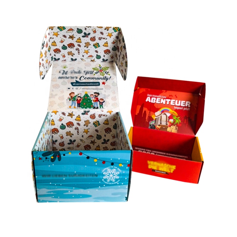 Custom Color Printing Large Cardboard Packaging Box Christmas Gift Boxes for Present
