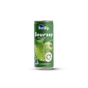Manufacturer of SunSip Fruit Juice Drink Soursop Juice with Pulp 330ml from Vietnam