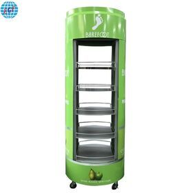 Energy Water 5 Tiers Metal Beverage Beer Bottles Display Rack For Supermarket