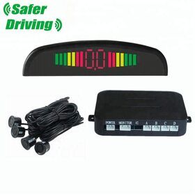 Car Auto Parktronic LED Parking Sensor with 4 Sensors Reverse Backup Car Parking Radar Monitor Detector System Display