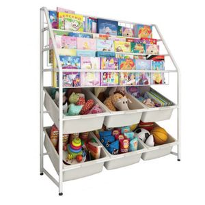 Free Sample Toy Storage Shelf Kids Bookshelf Children's Locker Bookcases Furniture Toys Storage Holders Children Cabinets