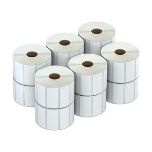 Premium Quality Barcode Printing Adhesive Sticker Thermal Label Paper Printer Rolls 58x40mm 58x60mm For Courier