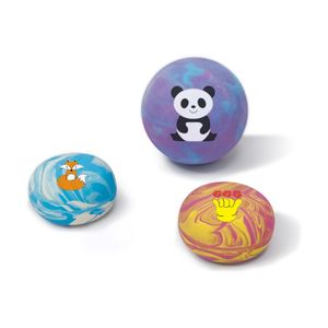 New Cute Cartoon DIY Pattern Dog Toys Ball Squeak Sound Bite Puppy Toy Environmental Latex Interactive Pet Toy