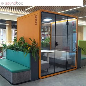 Workstation desk office furniture booth office lounge meeting booth phone space office booth for sale
