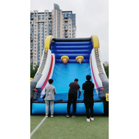 Hot selling sport inflatable game inflatable basketball court hoop