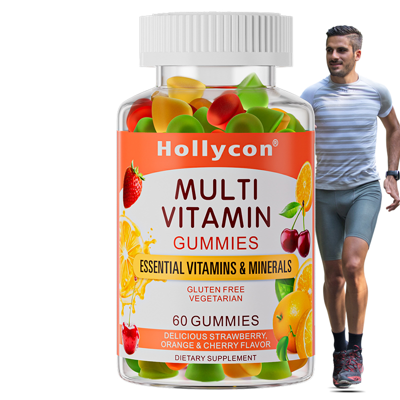 Daily Adult Custom Logo Health Food Supplement Vegan 60 Multi Vitamin Gummy For Women And Men