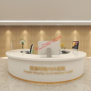 Hospital Furniture Design Hospital Reception Desk Good Quality Clinic Medical Office Front Public Area Nurse Medical Furniture