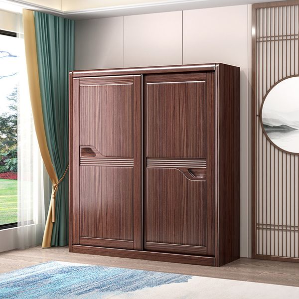 Custom 2 Sliding Doors Wardrobe Assembly Bedroom Locker Sliding Door Wardrobe