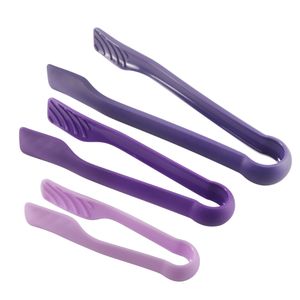 3PCS/Set Multifunctional Plastic Bread Clamp Clips BBQ Tong Barbecue Clip Food Salad Cake Vegetables Serving Tongs Kitchen Acces