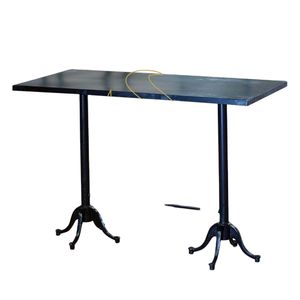 Handmade Modern Iron and Wood Table for Dining Kitchen Hotel Living Room Home Bar Hospital for Indian Restaurant Use
