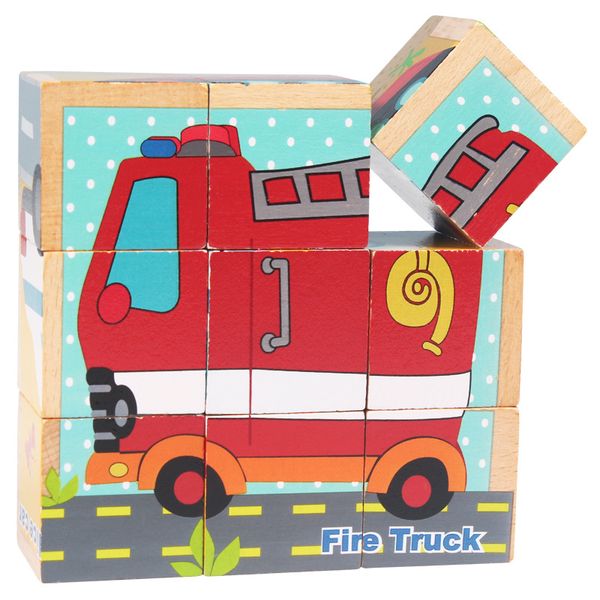 Unisex Wooden Hand Puzzles Board Jigsaw Match Toys Custom Kids Educational Developmental Games with OEM Logo