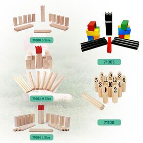 Wholesale Outdoor Camping And Beach Game Viking Chess Kubb Set For Family Activities In Yard With FSC Certification